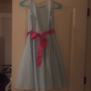 EUC Girls gingham Blue Rare Editons dress